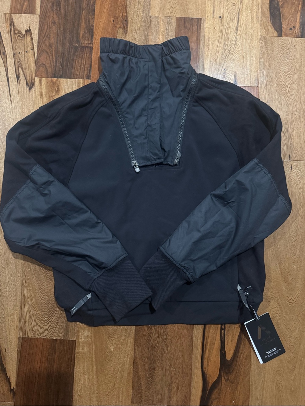 Athleta X Allyson Felix Black Legend Hybrid Sweatshirt